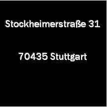 Textfeld: Stockheimerstrae 3170435 Stuttgart